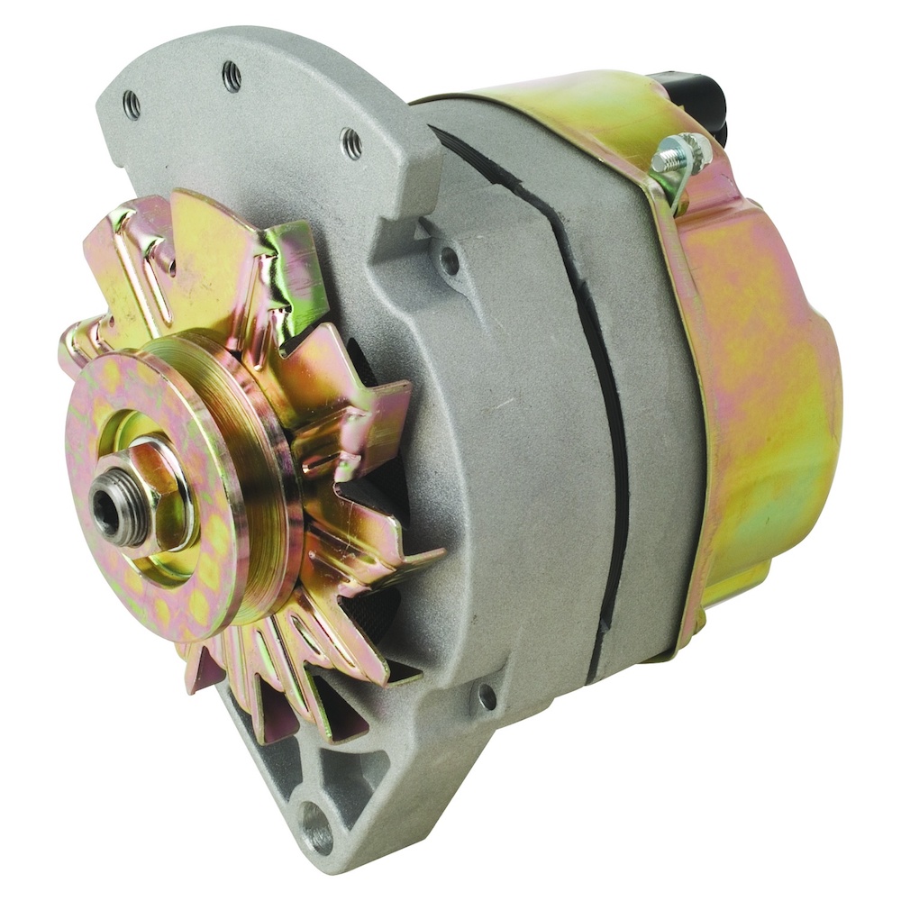 MCR 61 Amp 2 Wire Delco Style Replacement Alternator with 1" Spool