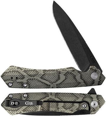 Green Anodized Aluminum Snakeskin Design Kinzua - Spear Blade