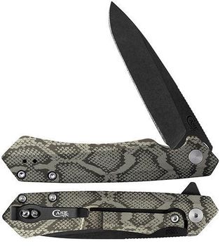 Green Anodized Aluminum Snakeskin Design Kinzua - Spear Blade