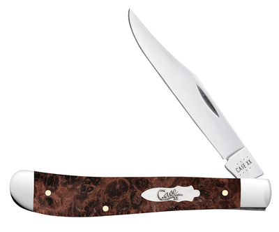 Brown Maple Burl Slimline Trapper