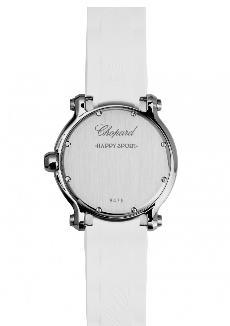 278551-3001 Chopard Happy Sport Medium Womens Diamond Silver