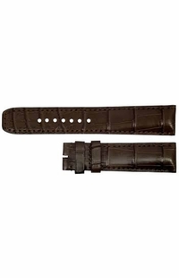 Baume & Mercier 21mm Inlet Dark Brown Leather OEM Watch Strap MX003NPD