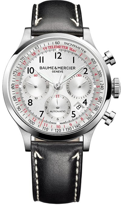 10005 Swiss Made Baume & Mercier Capeland Black Leather Strap