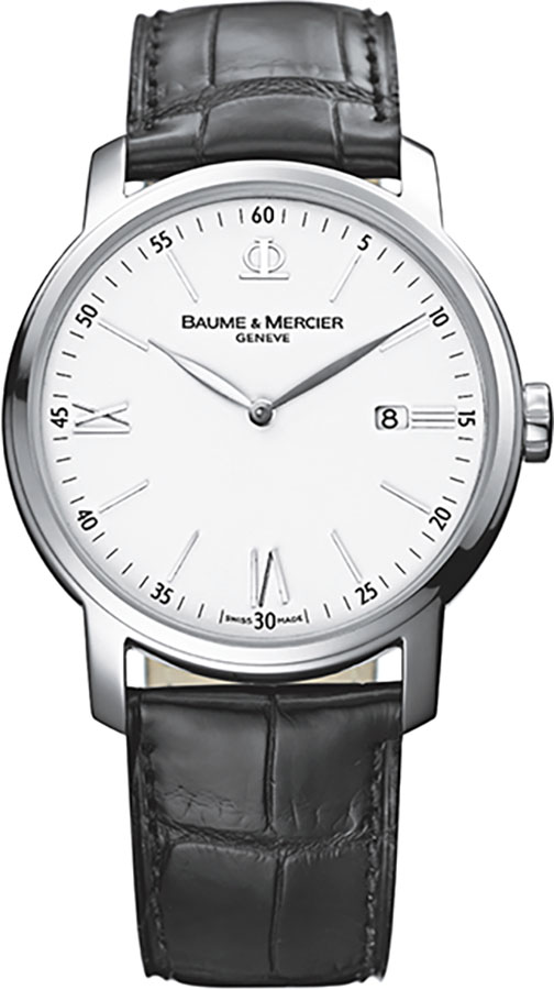 New Baume & Mercier Classima 8485 Mens Quartz Watch White Dial