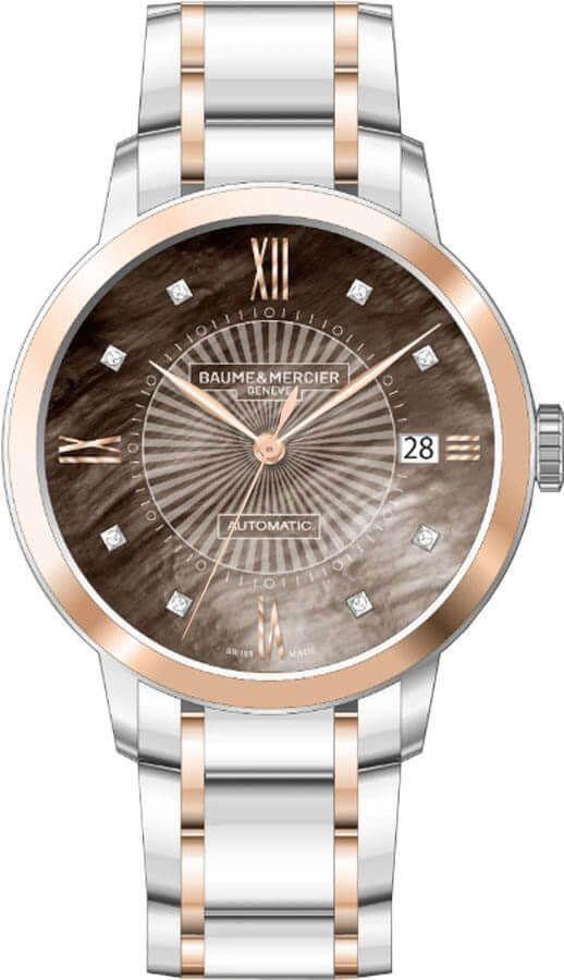 Buy 10297 Baume & Mercier Classima Brown Mother of Pearl Womens Watch