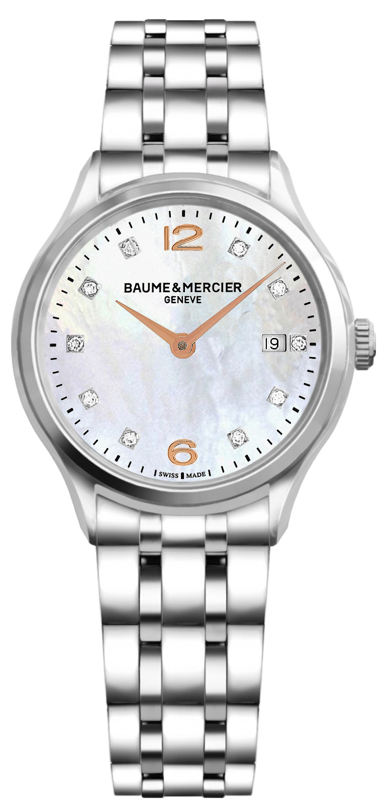 MOA10176 Baume & Mercier Clifton Womens 30mm Quartz Watch - BRAND NEW