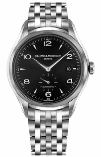 Baume & Mercier Clifton Black Dial Steel Men's Watch 10100