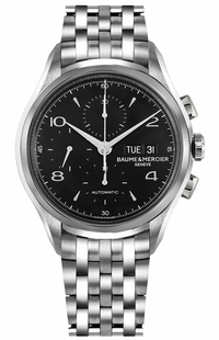 Baume & Mercier Clifton Black Dial Steel Men's Watch 10212
