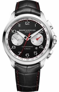 Baume & Mercier Clifton Club Black Dial Chronograph Men's Watch 10369