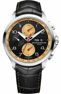 Baume & Mercier Clifton Club Black Dial Chronograph Men's Watch 10371