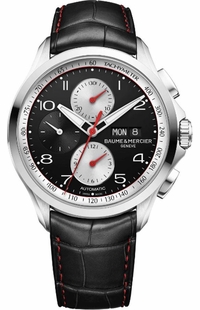 Baume & Mercier Clifton Club Black Dial Steel Men's Watch 10372