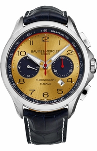 Baume & Mercier Clifton Flyback Chronograph Champagne Men's Watch 10367