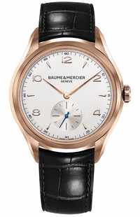 Baume & Mercier Clifton Solid 18k Rose Gold Men's Watch 10060