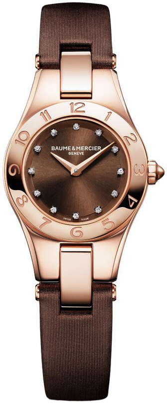 10090 Baume et Mercier Ladies Linea Timepiece Brown Diamond  display picture 3