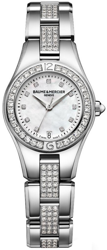 10092 Baume et Mercier Ladies Linea Timepiece Diamond Bezel  display picture 3