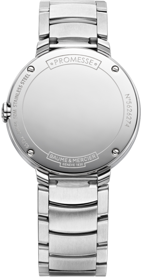 Baume & Mercier Promesse MOA10157 Women\'s Watch in  Stainless Steel Baume & Mercier Promesse Silver Dial Ladies Watch - MOA10157  main image 3