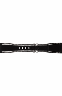 Bell & Ross 24mm Black Leather Strap B-V-033