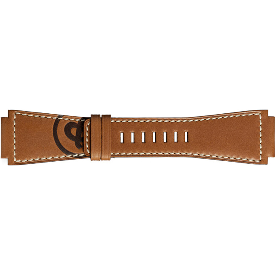 Sangle Caoutchouc Bell & Ross Blanche - 24 Mm - Remplacement Original Pour Montre Carrée - Longueur 115/75 Mm