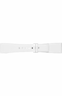 Bell & Ross 24mm White Leather Strap B-V-034