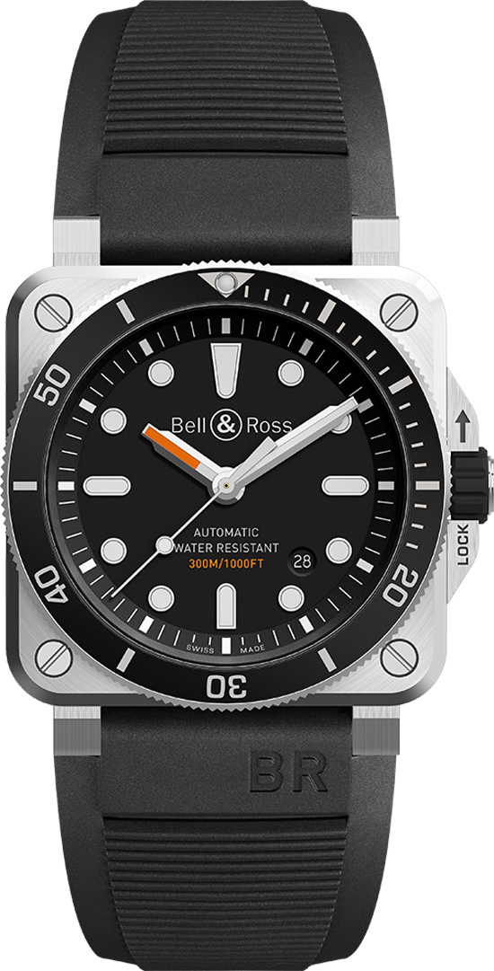 BR0392-D-BL-ST/SRB | Bell & Ross Aviation | Men's Watch