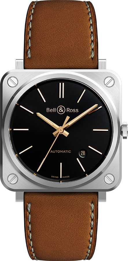 BRS92-ST-G-HE/SCA Bell and Ross Golden Heritage Men's Watch