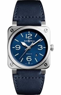 Bell & Ross Aviation Instruments Blue Steel Men's Watch BR0392-BLU-ST/SCA