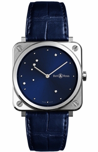 Bell & Ross Aviation Instruments BR S Blue Diamond Eagle Men's Watch BRS-EA-ST/SCR