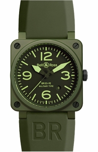 Bell & Ross Aviation Instruments BR0392-CERAM-MIL