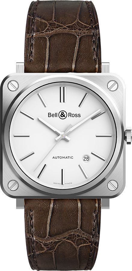 BRS92-WH-ST/SCR Bell and Ross White Steel Men's Watch