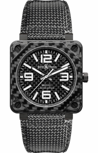 Bell & Ross Aviation Instruments Carbon Fiber Men's Watch BR0192-CA-FIBER