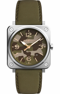 Bell & Ross Aviation Instruments Green Camo Men's Watch BRS-CK-ST/SCA