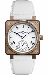 Bell & Ross Aviation Instruments White Dial Men's Watch BR01-CM-203-B-V-032