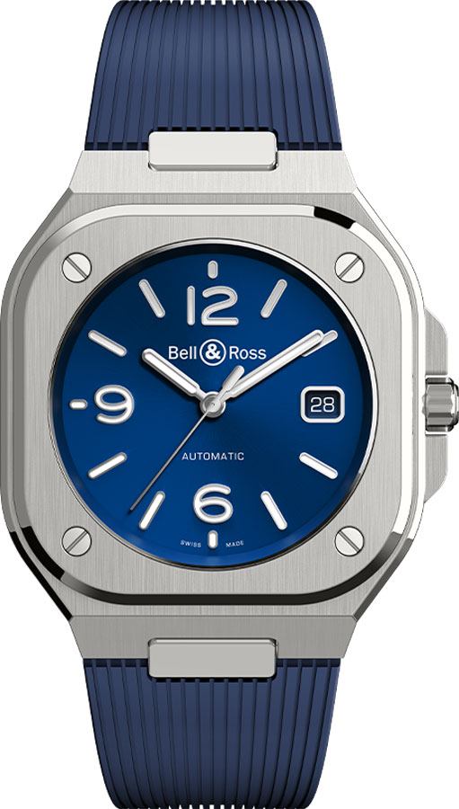Bell and Ross Mens Watch BR05A-BLU-ST/SRB