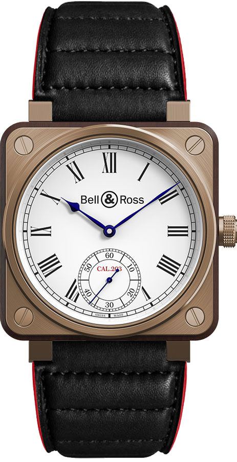 leather strap swiss bells watch