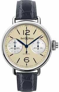 Bell & Ross Chronographe Monopoussoir Ivory Men's Watch BRWW1-MONO-IVO/SCR