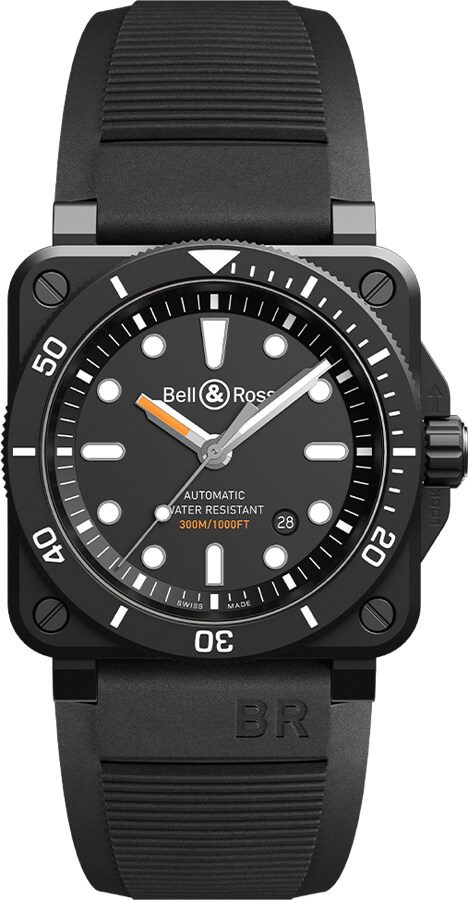 Bell & Ross Diver Ceramic Men's Watch BR0392-D-BL-CE/SRB