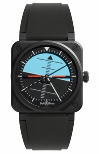 Bell & Ross Horizon Blue & Black Dial Men's Watch BR-03A-HRZ-CE-SRB