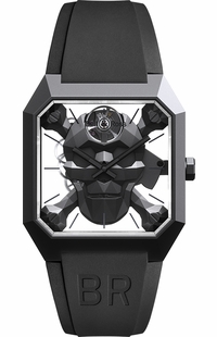 Bell & Ross Instruments Cyber Skull Men's Watch BR01-CSK-CE/SRB