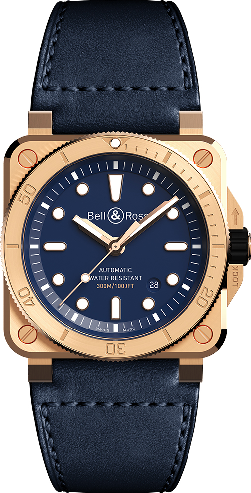 Bell Ross BR 03-92 Diver Bronze Blue Men's Watch BR0392-D-BU-BR/SCA