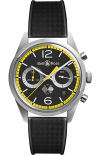 Bell & Ross Limited Out of 170 Black Dial Chronograph Men's Watch BRV126-RS40-ST/SRB
