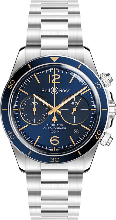 BRV294-BU-G-ST/SST Bell and Ross Aeronavale Men's Watch