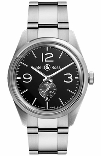 Bell & Ross Vintage Officer BRG123-BL-ST/SST