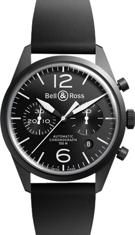 BRV126-BL-CA-SRB Bell & Ross Vintage Original Chronograph Mens