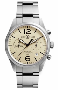 Bell & Ross Vintage Original Men's Watch BRV126-BEI-ST/SST