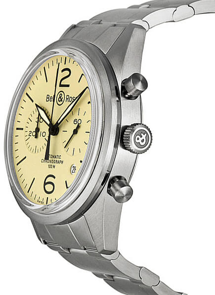 BR 126 Bell & Ross Vintage Original BRV126-BEI-ST/SST Mens