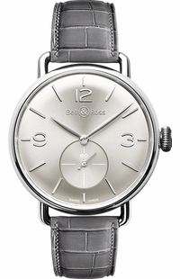 Bell & Ross Vintage Swiss Men's Watch WW1 BRWW1-ME-AG-SI/SCR