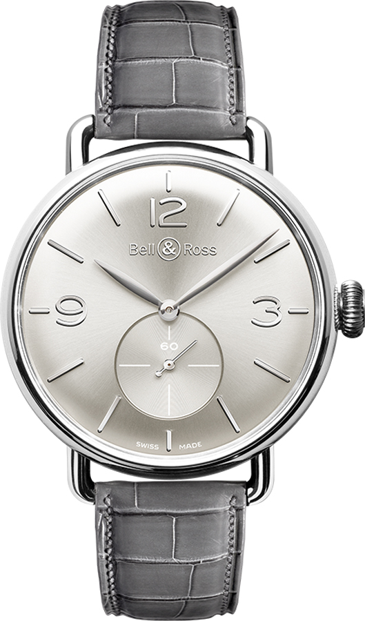 BRWW1-ME-AG-SI/SCR Bell & Ross Gents Vintage Timepiece Silver Dial