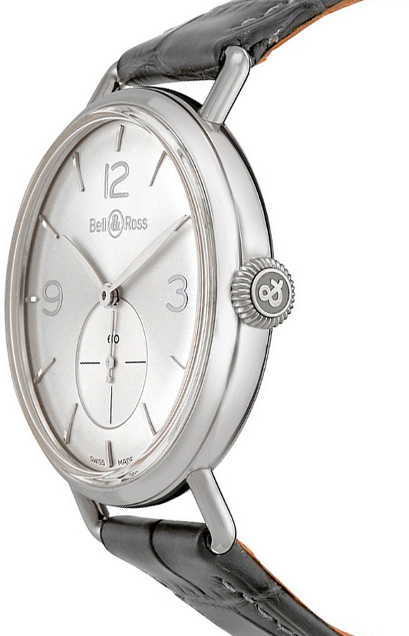 BRWW1-ME-AG-SI/SCR Bell & Ross Gents Vintage Timepiece Silver Dial
