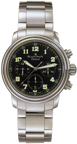2185F-1130-71 New Blancpain Leman Chronograph Flyback Men's Watch