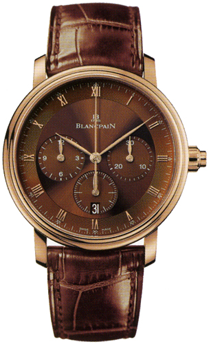 6185-3646-55B Blancpain Villeret Brown Dial Men's Watch